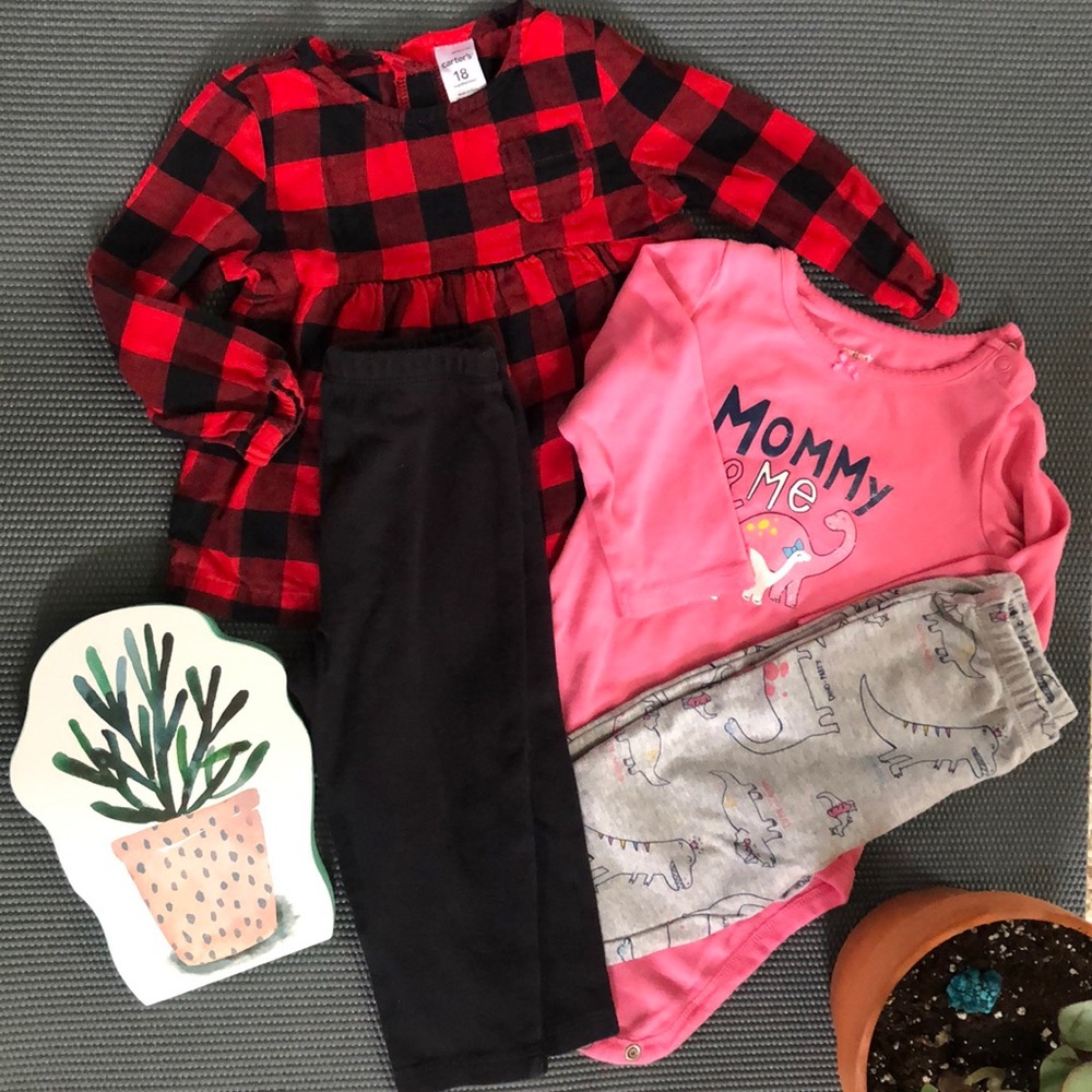 🎀2 Carter’s 18 month 2/pc outfits🎀